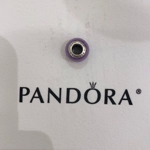 Authentic pandora charm purple